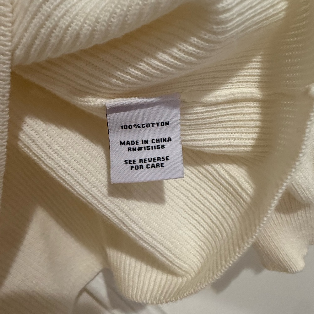 Women's Cream Cardigan Sweater 525 - Picture 7 of 9
